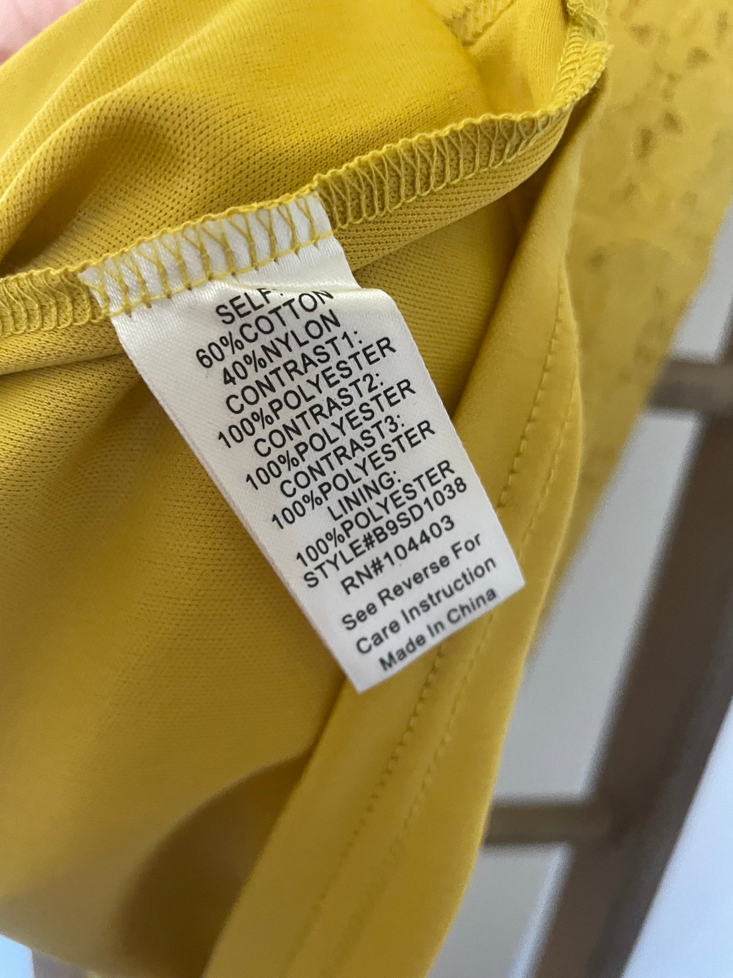 Altar’d State Mustard Lace Dress Size Large