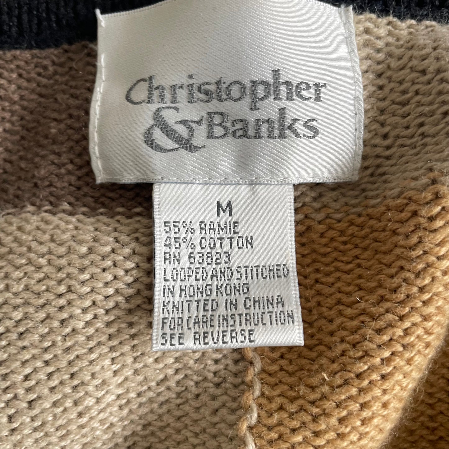 Christopher & Banks Vintage Checkered Cardigan Size Medium