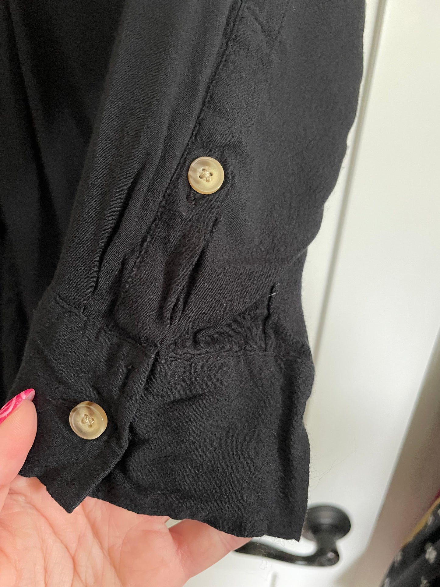 Abercrombie & Fitch Black Twist Long Sleeve Dress Size Small