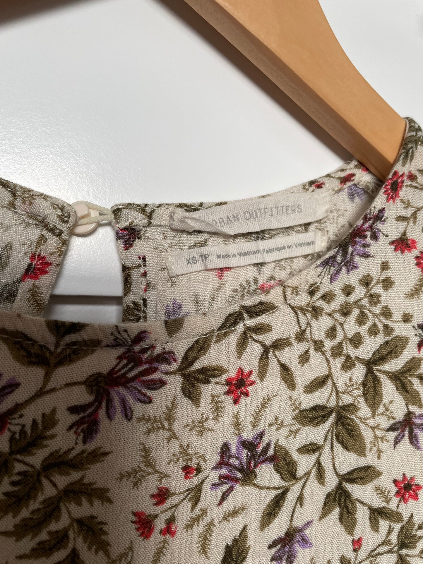 Urban Outfitters Floral Ruffle Dress Size XS