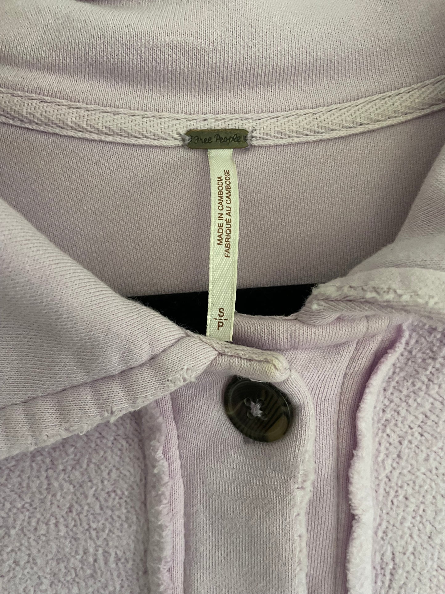 Free People Lavender Ruby Jacket Size Small