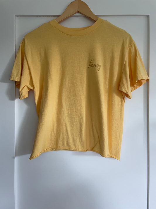 Brandy Melville ‘Honey’ Cropped Tee Size Small