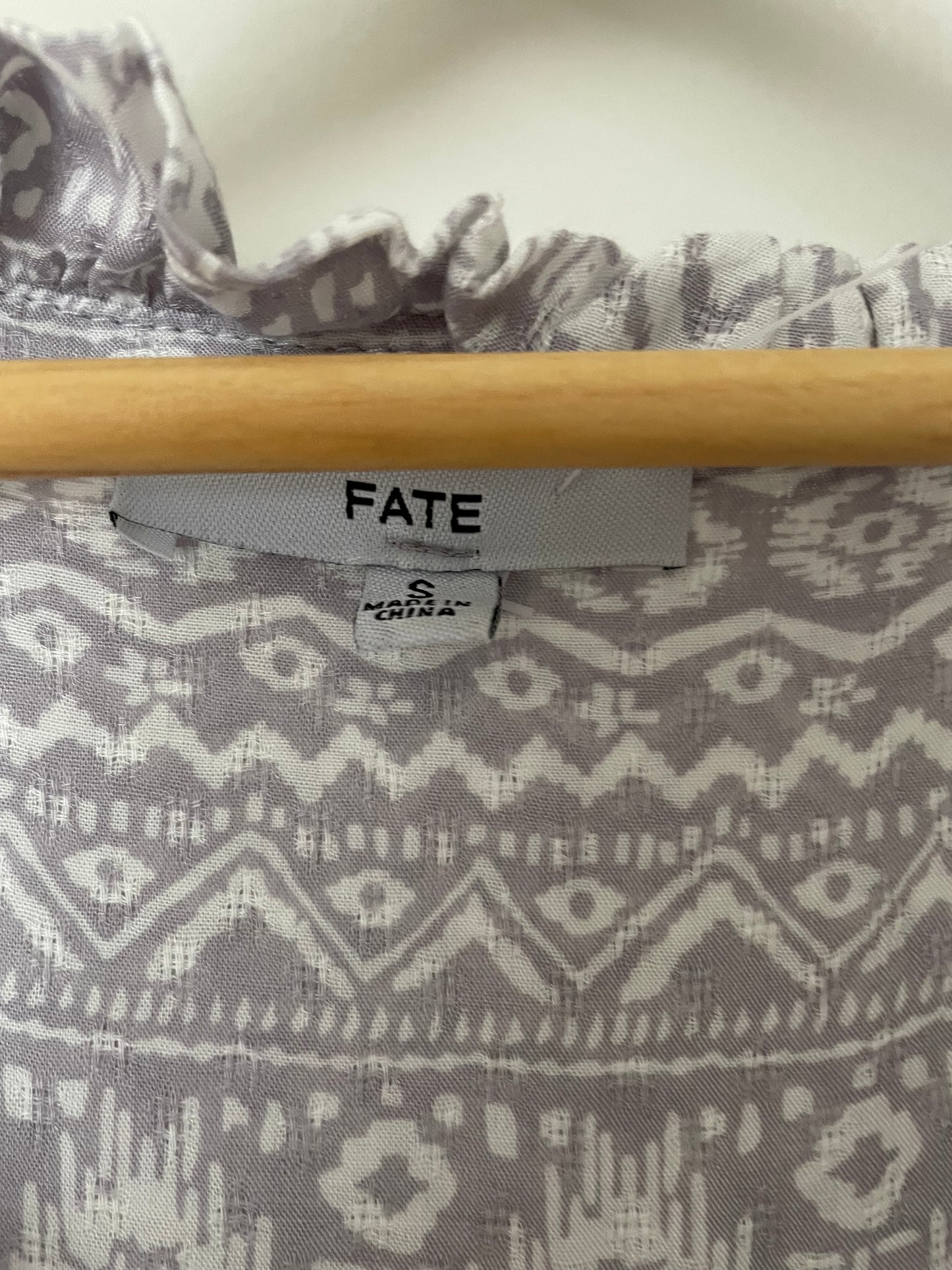 Fate Brand Patterned Tassel Dress Size Small