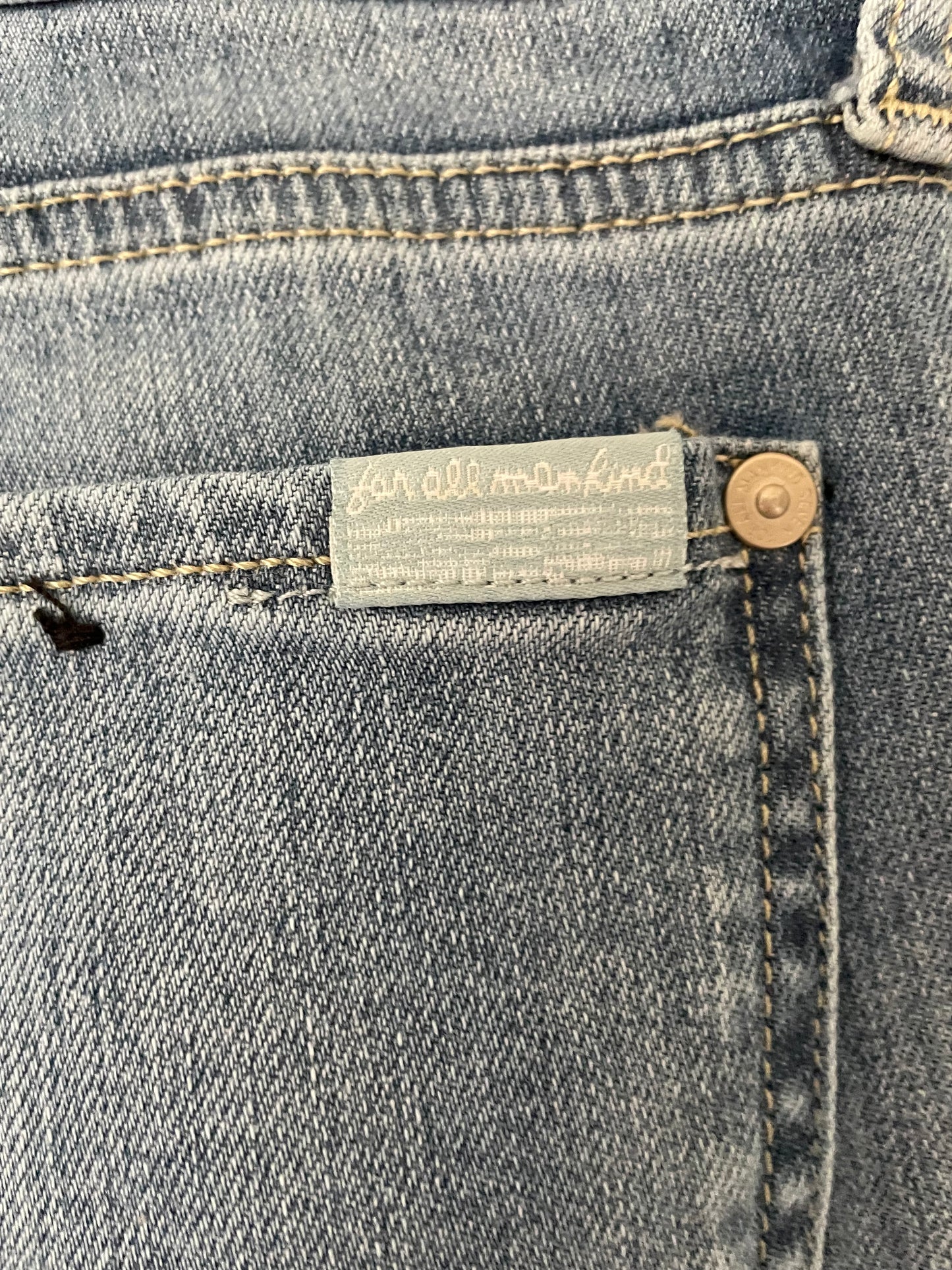 7 For All Mankind Distressed Original Bootcut Jeans Size 27