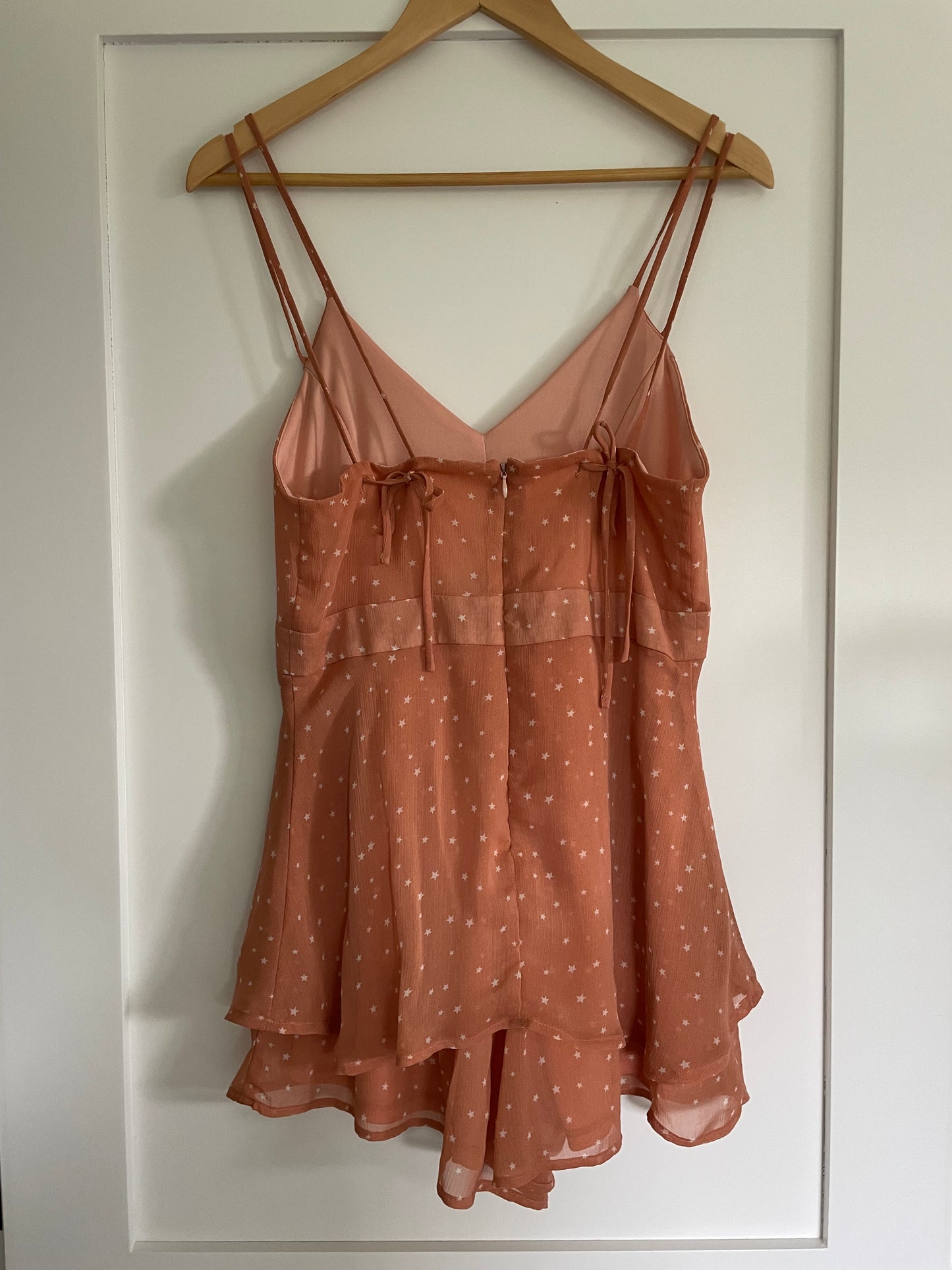 Altar’d State Peach Star Romper Size Medium