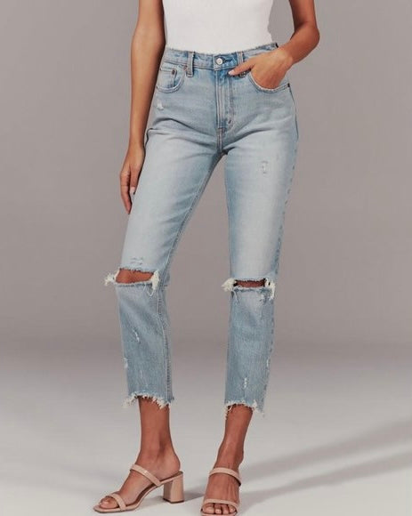 Abercrombie & Fitch High Rise Mom Jeans Size 10L