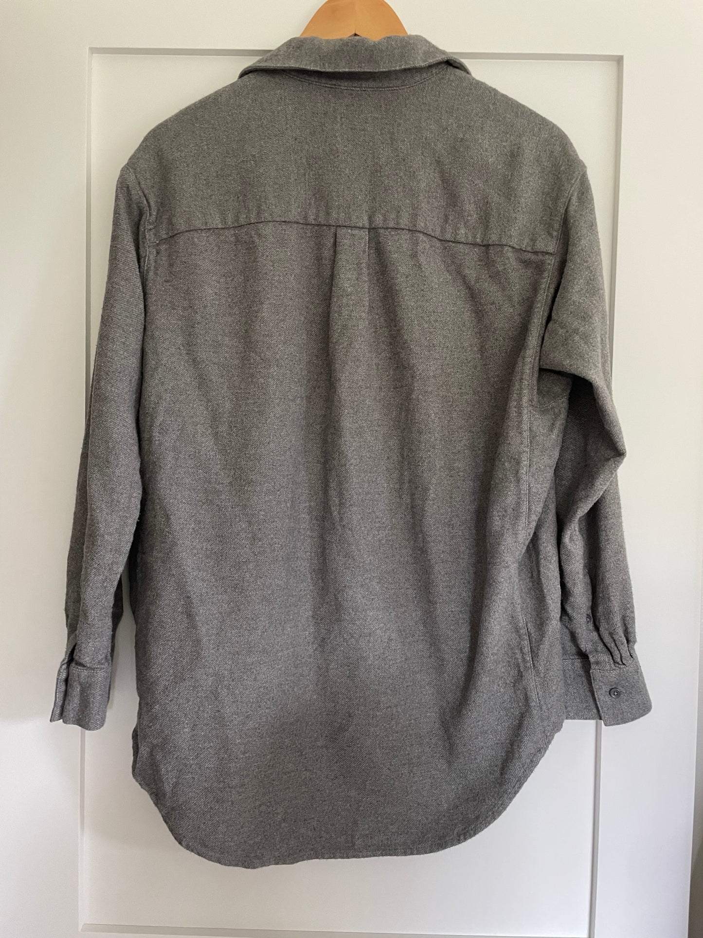 Madewell Gray Sunday Button Down Flannel Size Medium