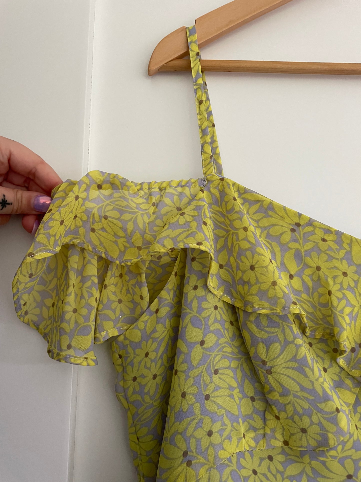 Nanette Lepore Y2K Asymmetrical Floral Dress Size 12