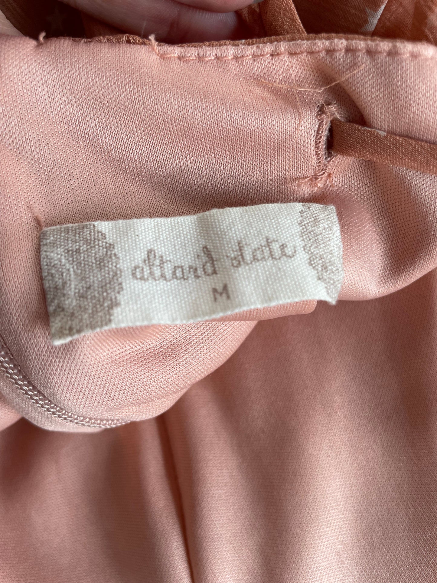 Altar’d State Peach Star Romper Size Medium