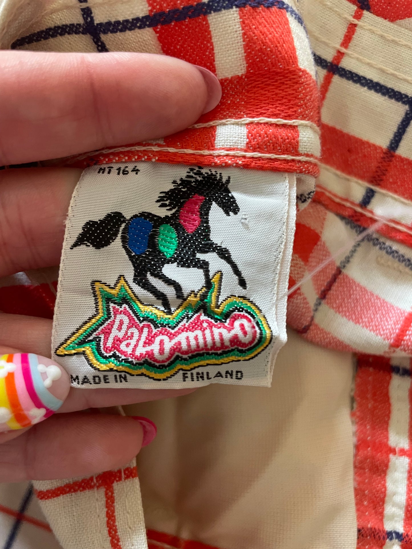 Vintage Plaid High Rise Flare Pants Size 26