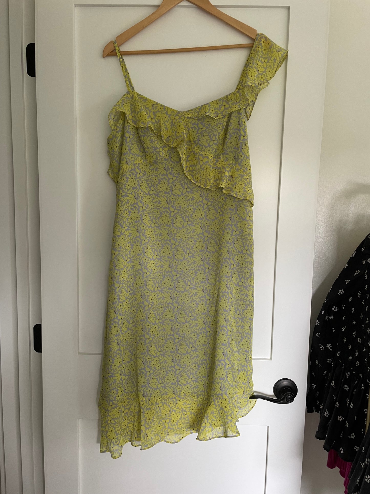 Nanette Lepore Y2K Asymmetrical Floral Dress Size 12