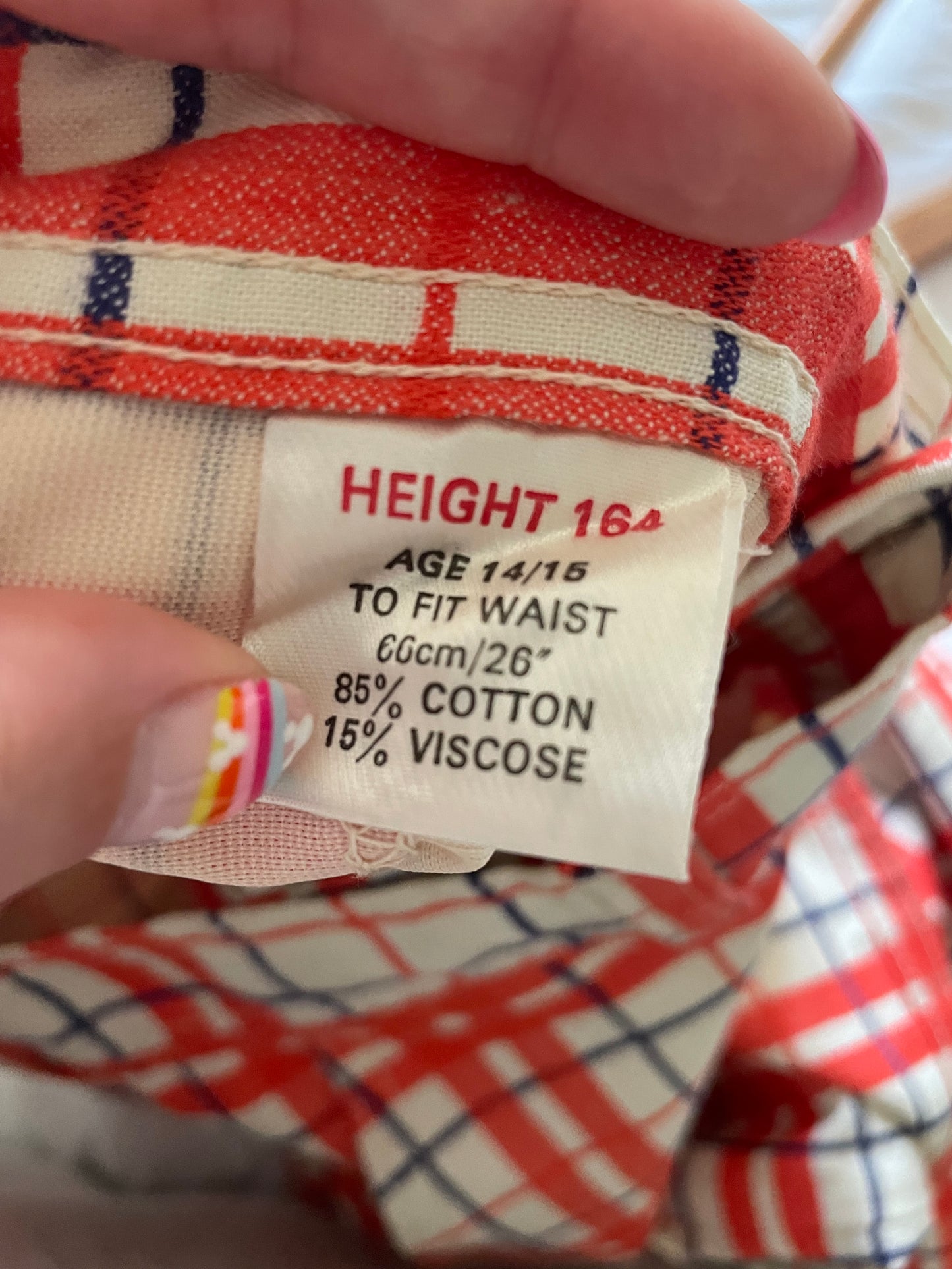 Vintage Plaid High Rise Flare Pants Size 26