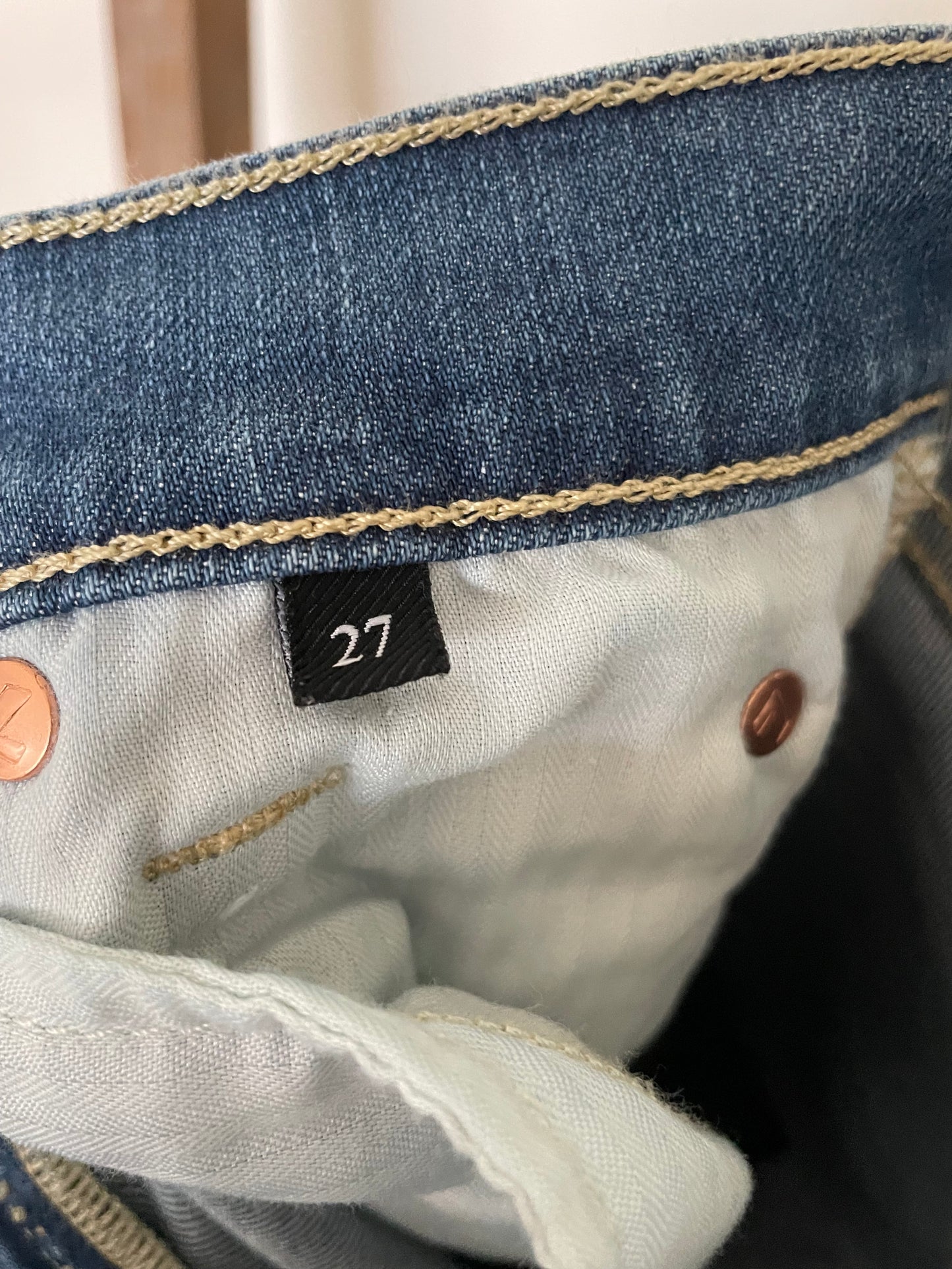 7 For All Mankind Distressed Original Bootcut Jeans Size 27