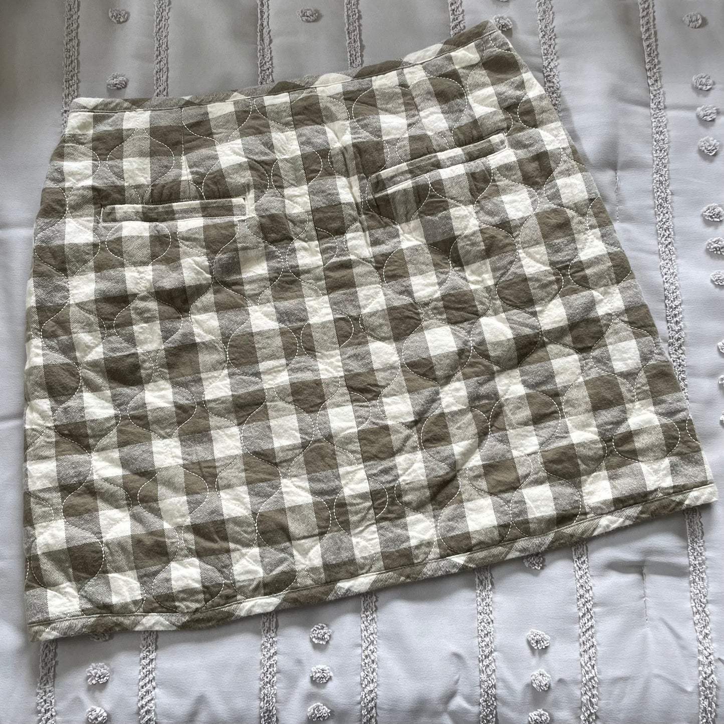 Madewell Quilted Flannel Skirt Size 8