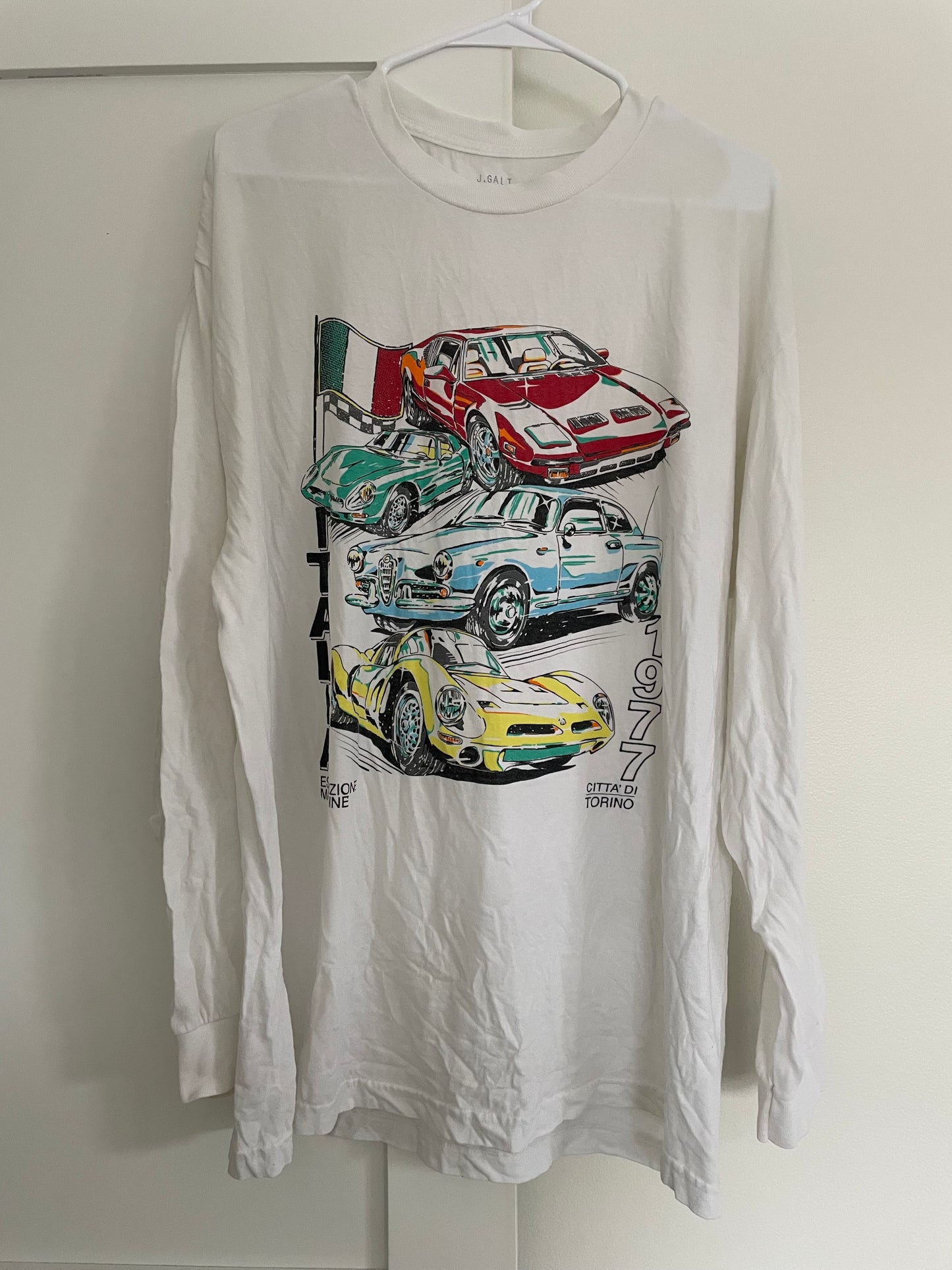 Brandy Melville Long Sleeve Racing Tee One Size