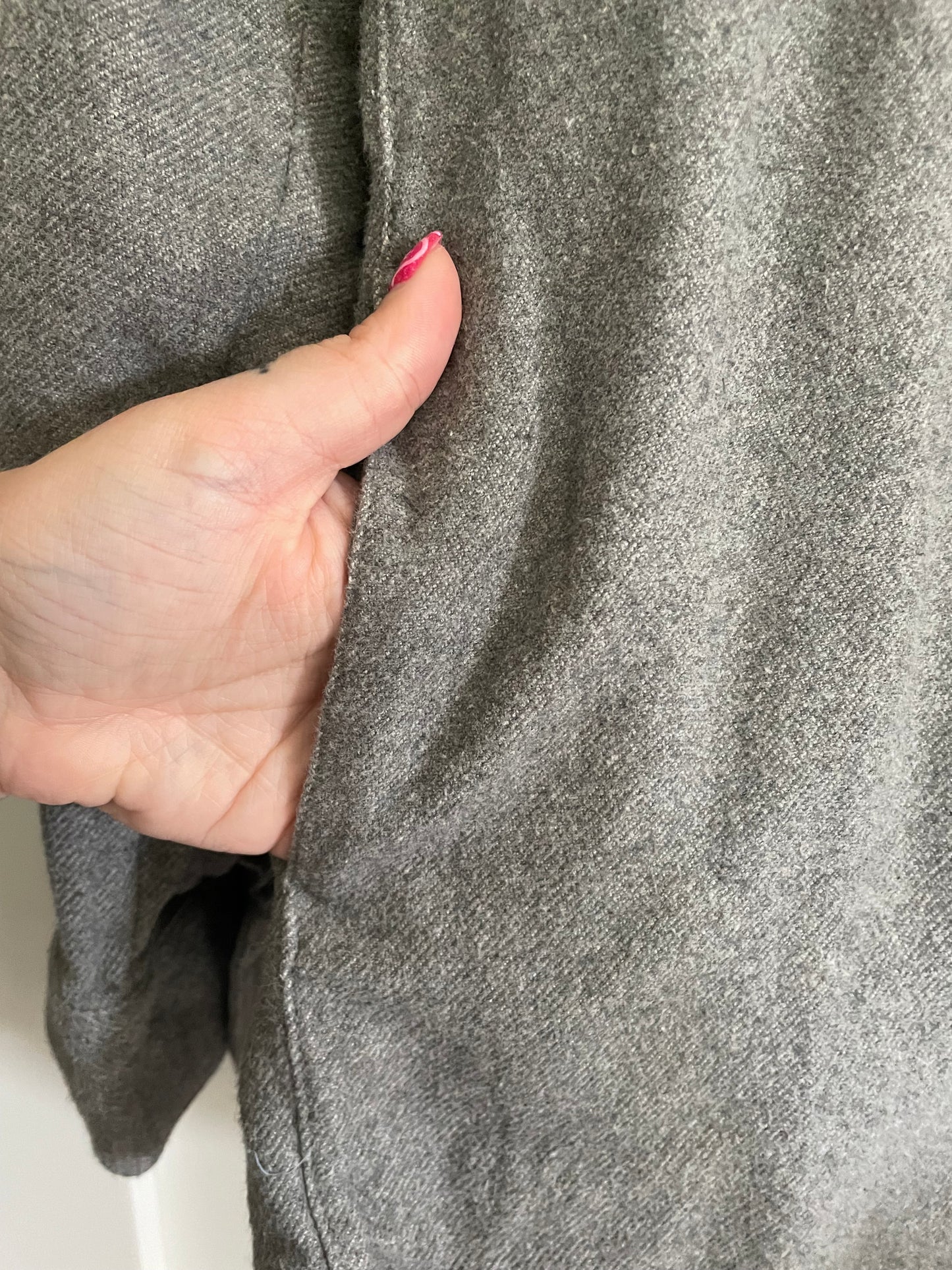 Madewell Gray Sunday Button Down Flannel Size Medium