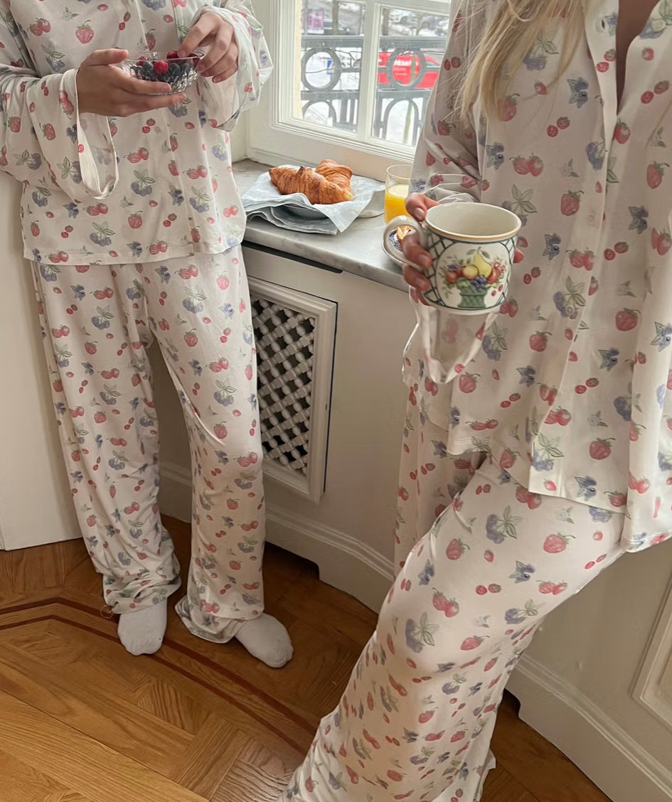 Djerf Avenue Go Slow PJ Pants in Summer Berries Size XL