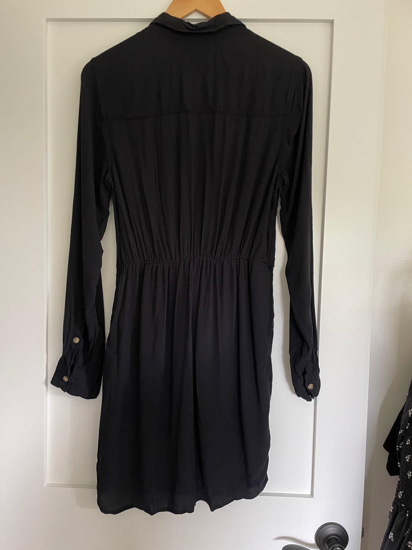 Abercrombie & Fitch Black Twist Long Sleeve Dress Size Small