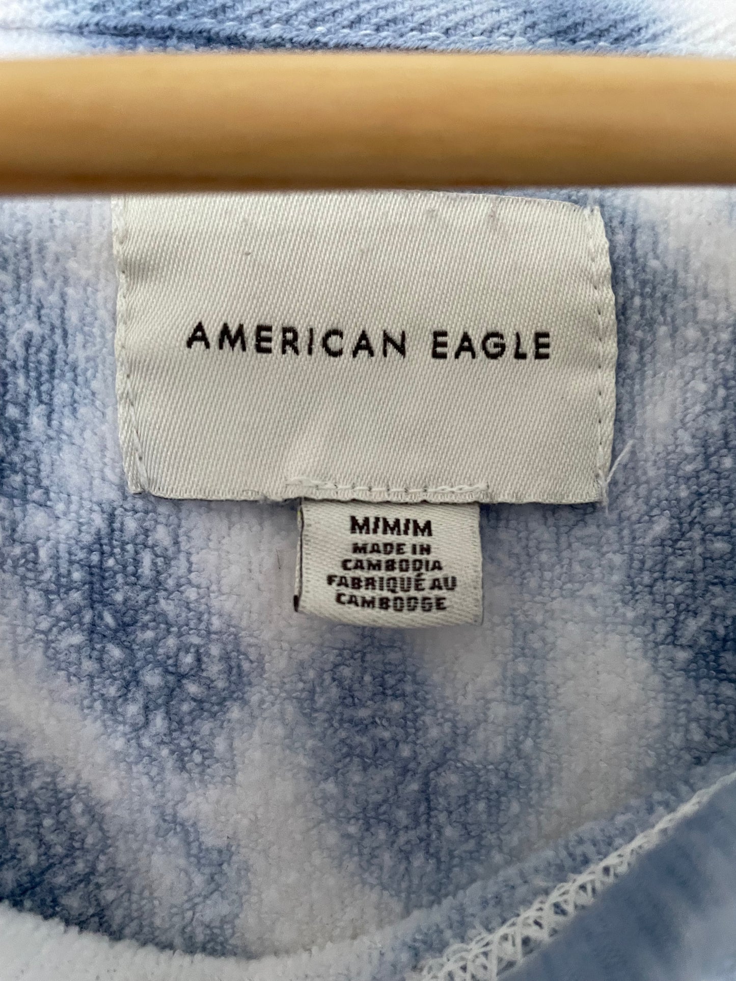 American Eagle Boxy Tie Dye Oversized Crewneck Sweatshirt Size Medium