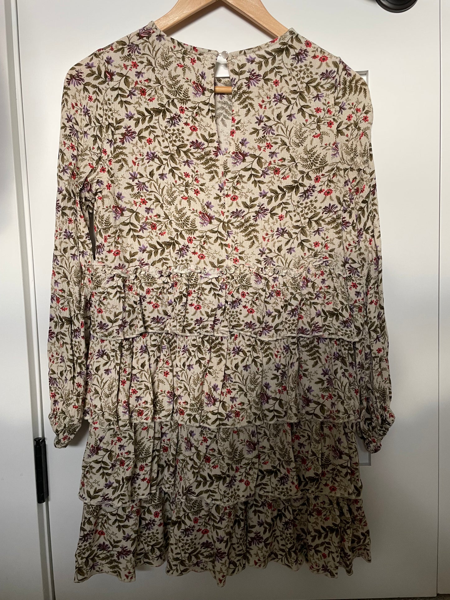 Urban Outfitters Floral Ruffle Dress Size XS