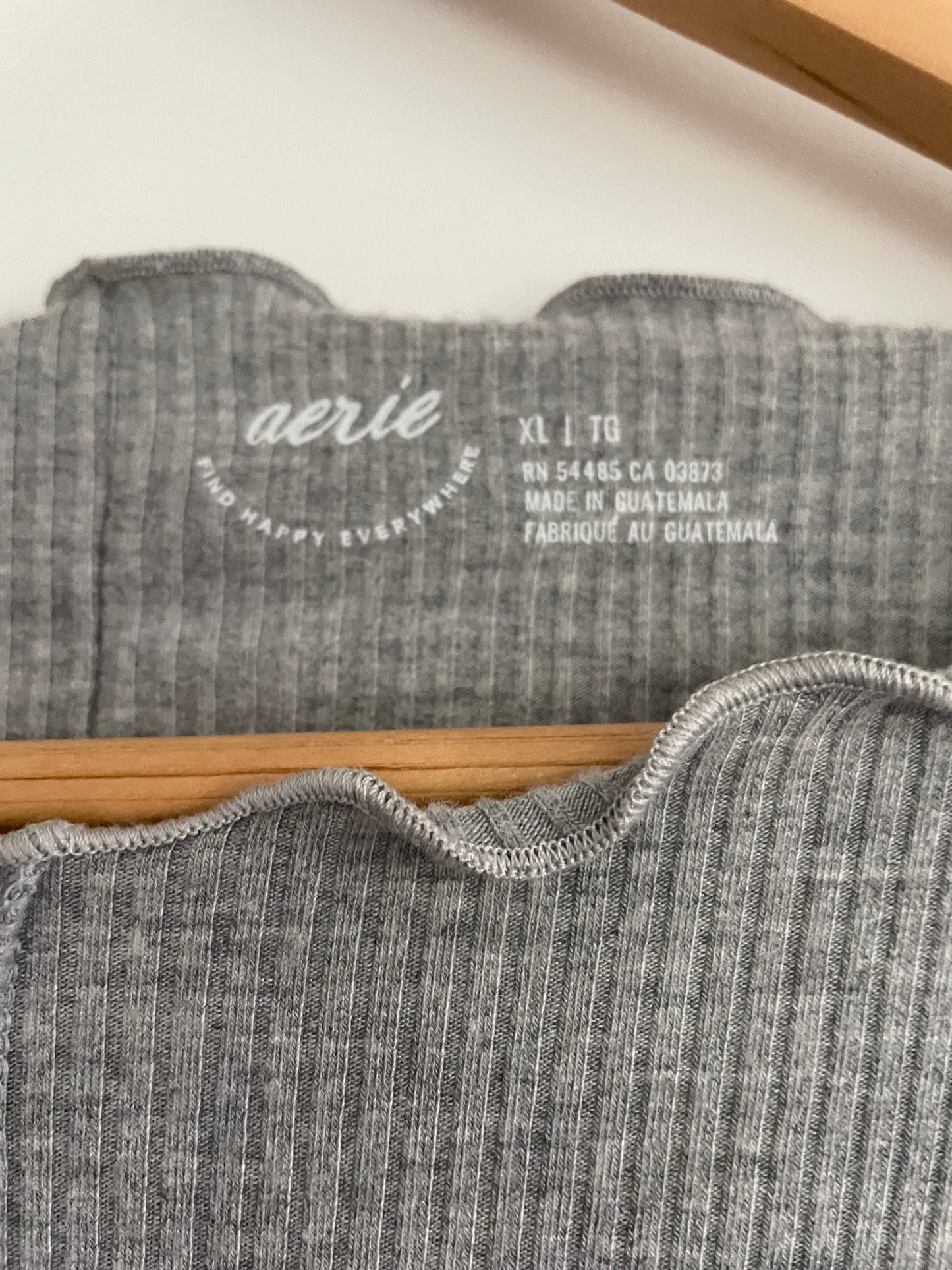 Aerie Ribbed Long Sleeve Top Size XL