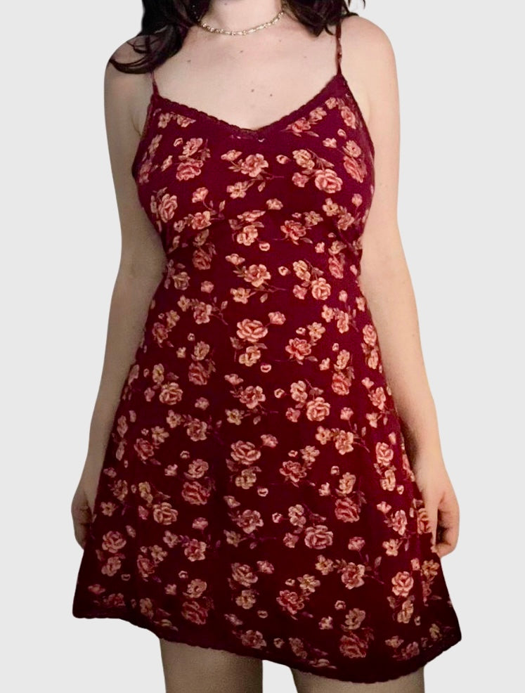 American Eagle Floral Slip Dress Size Medium