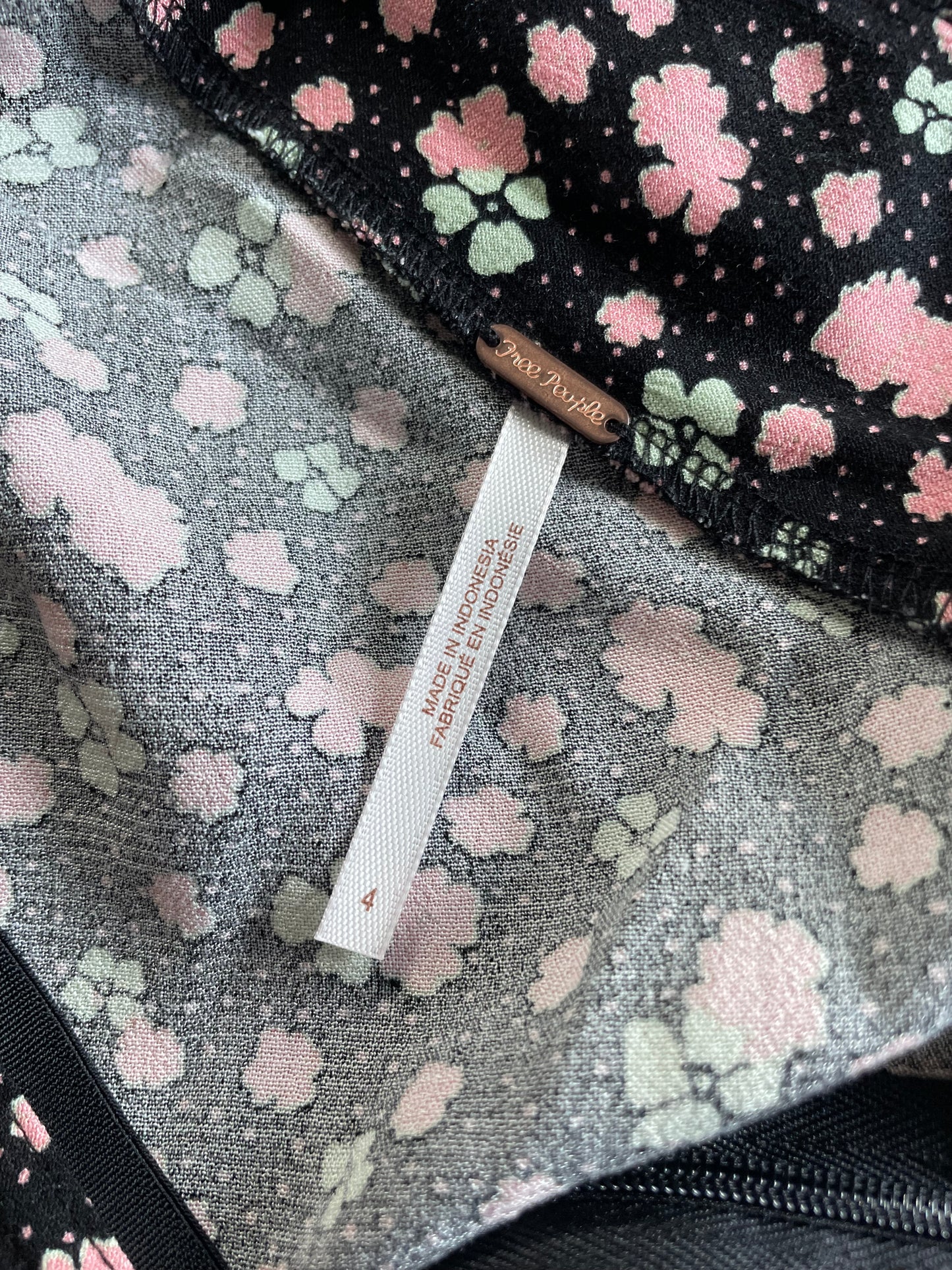 Free People Micro Floral Skirt Size 4