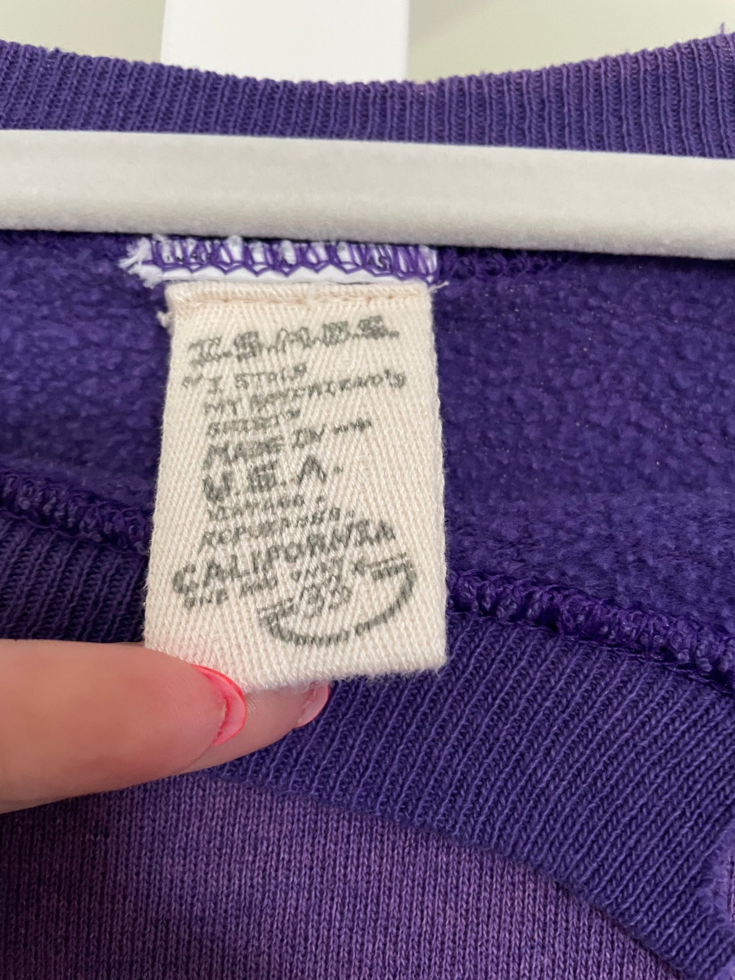 I Stole My Boyfriends Shirt Distressed Purple Crewneck Size Small