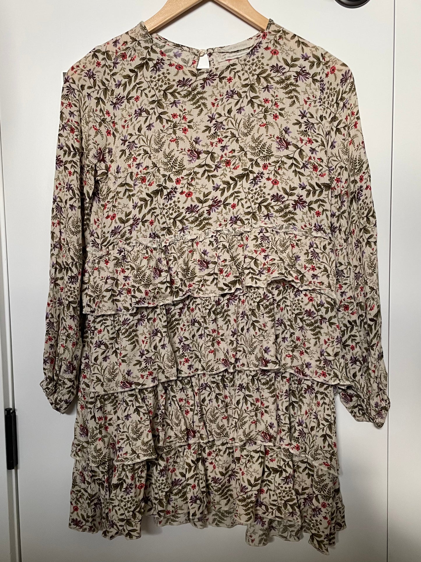 Urban Outfitters Floral Ruffle Dress Size XS