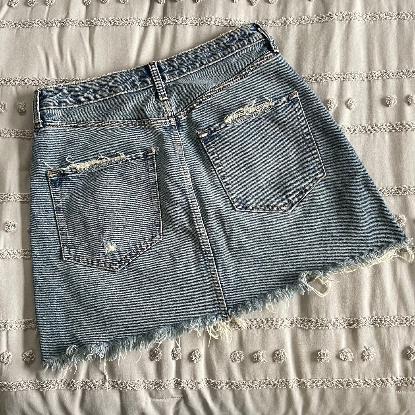 Abercrombie & Fitch Zoe Natural Rise Vintage A-Line Denim Skirt Size 28/6